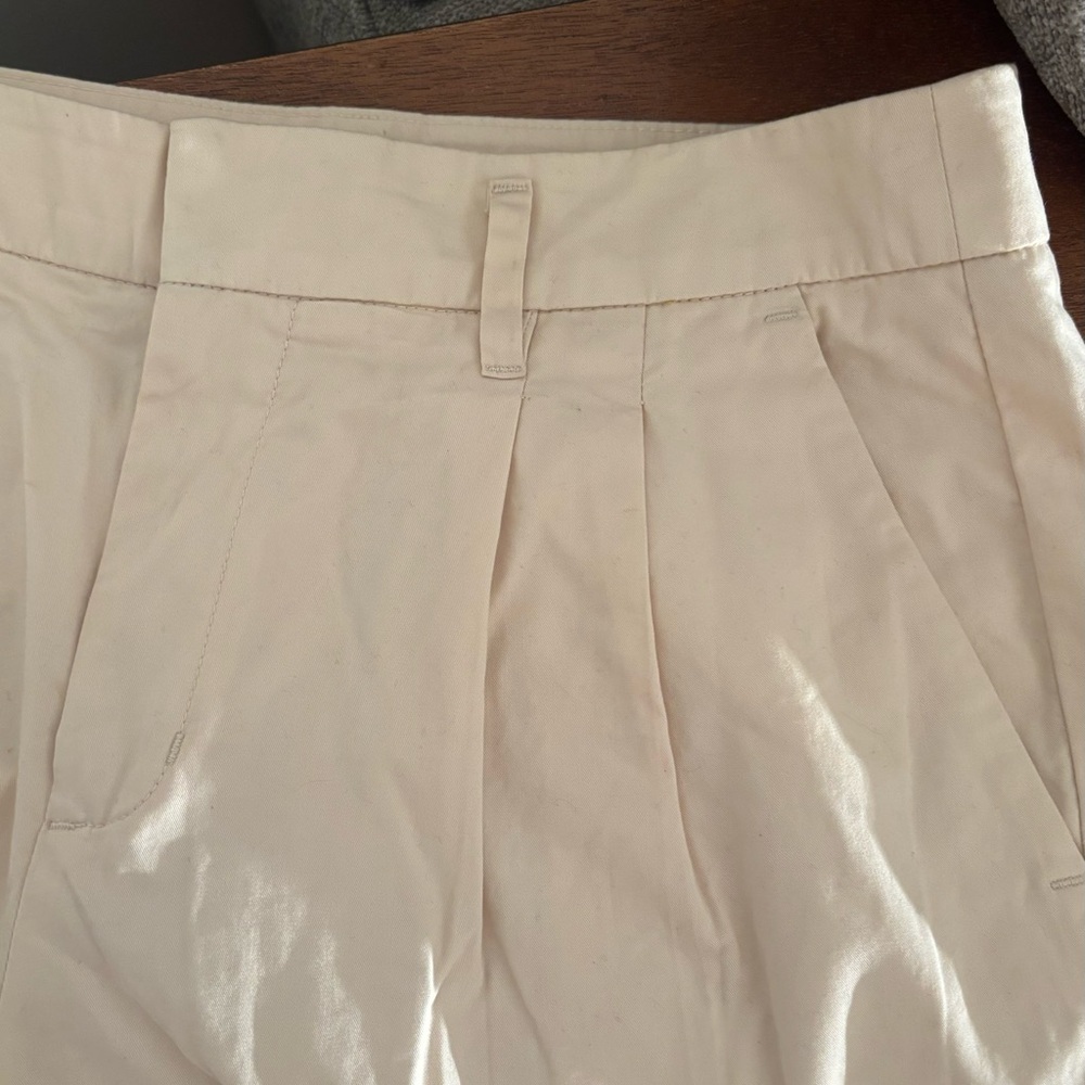 A New Day Cream Pleated Trousers